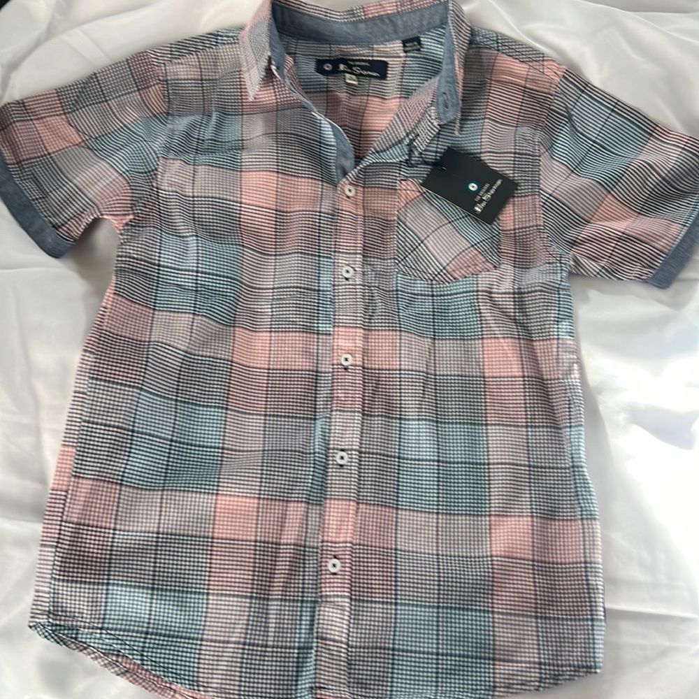 Boys Short Sleeve Button Up